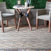 Banded Trellis Area Rug 160x230 cm for Indoor Outdoor Use