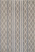 Banded Trellis Area Rug 160x230 cm for Indoor Outdoor Use