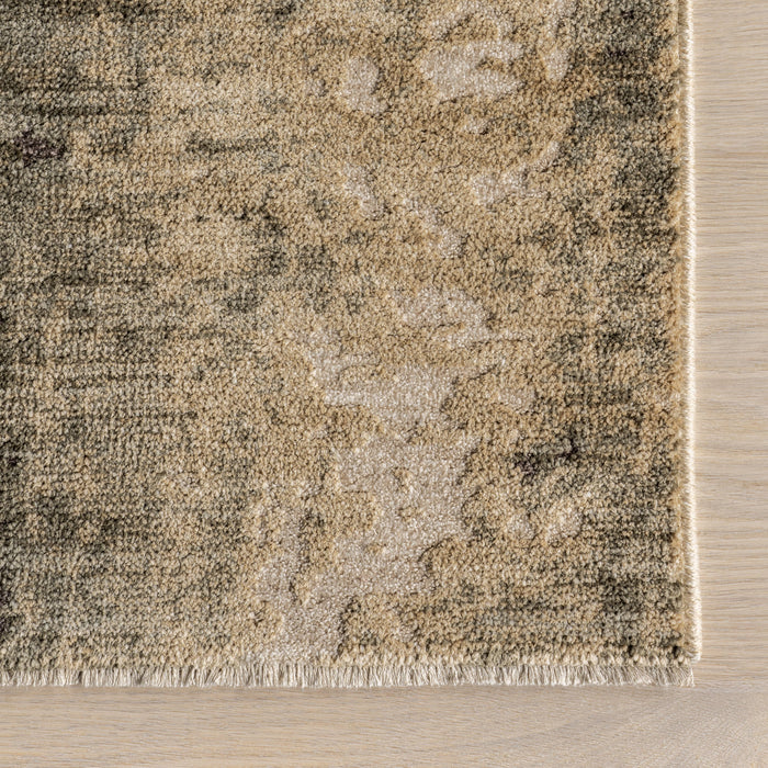 Bardiya Green Distressed Area Rug for Home Décor