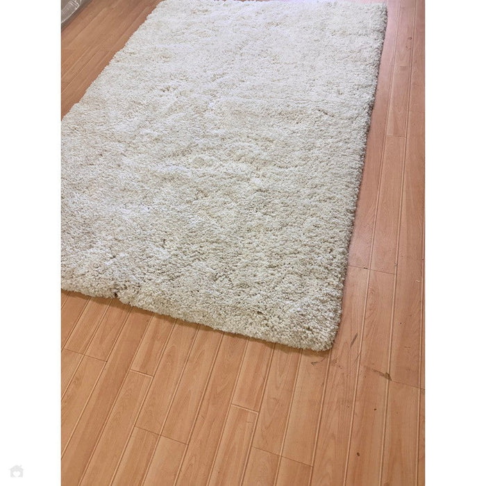 Barnaby Super Plush Heavyweight High-Density Luxury Hand-Woven Super Soft-Touch High-Pile Plain Polyester Shaggy Off White Rug