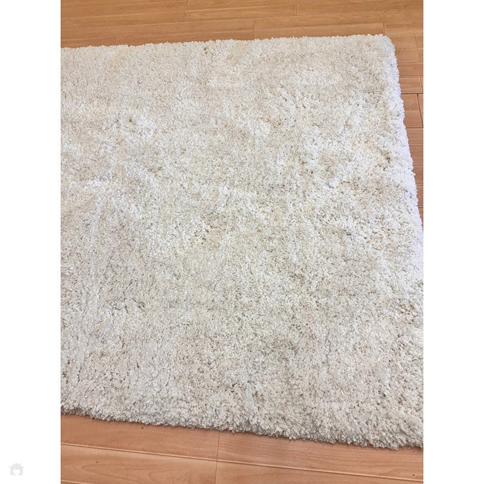 Barnaby Super Plush Heavyweight High-Density Luxury Hand-Woven Super Soft-Touch High-Pile Plain Polyester Shaggy Off White Rug