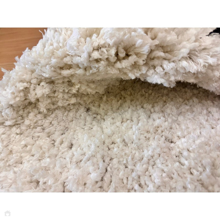 Barnaby Super Plush Heavyweight High-Density Luxury Hand-Woven Super Soft-Touch High-Pile Plain Polyester Shaggy Off White Rug