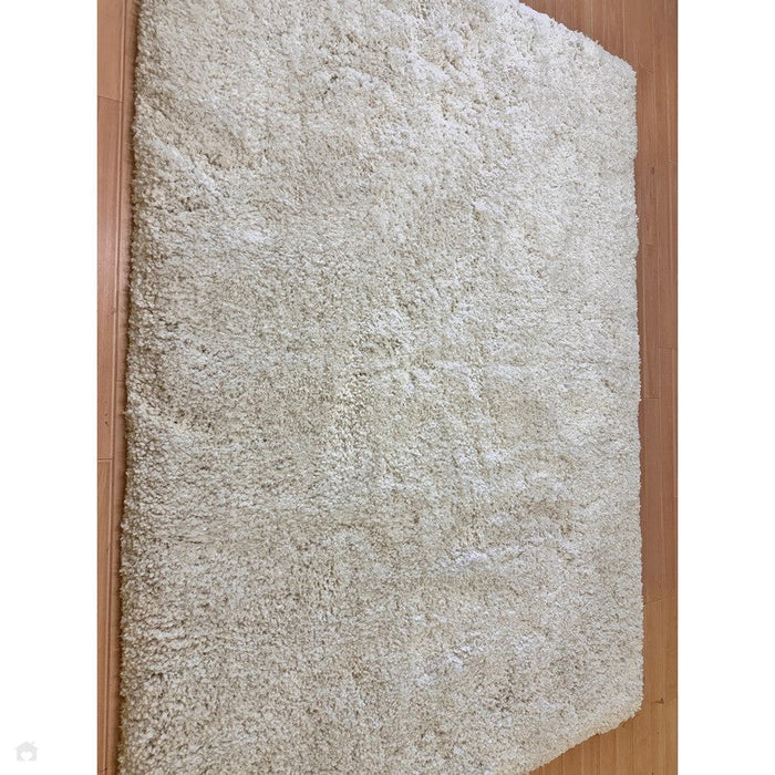 Barnaby Super Plush Heavyweight High-Density Luxury Hand-Woven Super Soft-Touch High-Pile Plain Polyester Shaggy Off White Rug