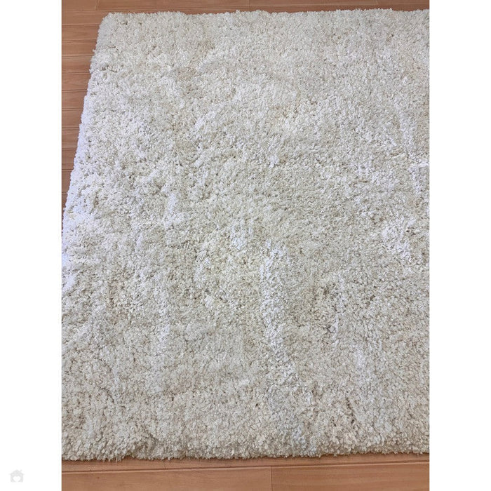 Barnaby Super Plush Heavyweight High-Density Luxury Hand-Woven Super Soft-Touch High-Pile Plain Polyester Shaggy Off White Rug