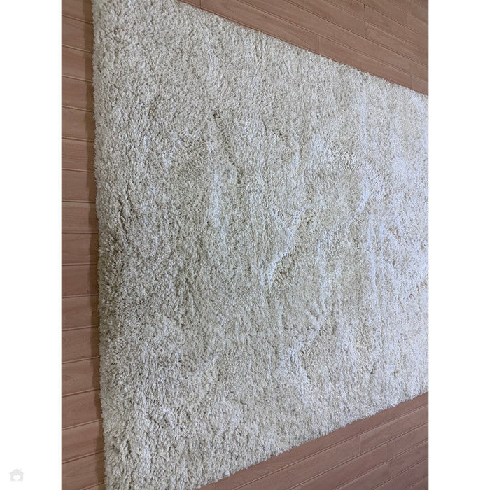 Barnaby Super Plush Heavyweight High-Density Luxury Hand-Woven Super Soft-Touch High-Pile Plain Polyester Shaggy Off White Rug