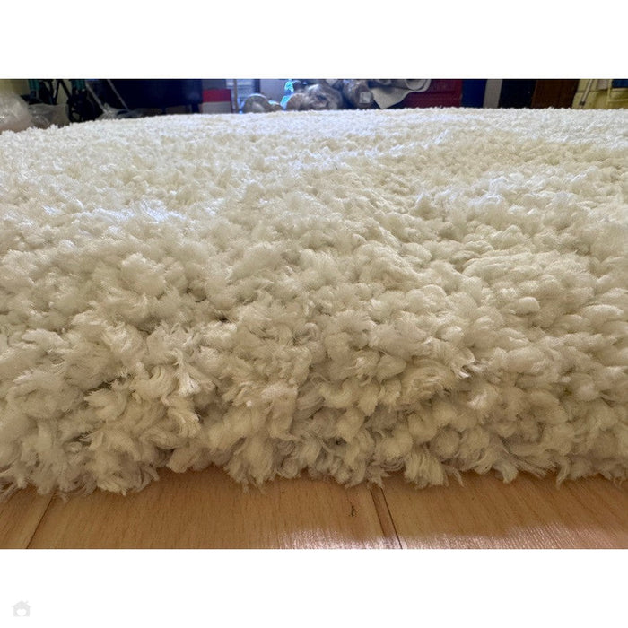 Barnaby Super Plush Heavyweight High-Density Luxury Hand-Woven Super Soft-Touch High-Pile Plain Polyester Shaggy Off White Rug