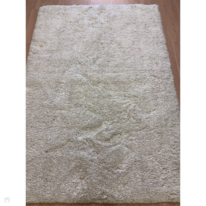 Barnaby Super Plush Heavyweight High-Density Luxury Hand-Woven Super Soft-Touch High-Pile Plain Polyester Shaggy Off White Rug