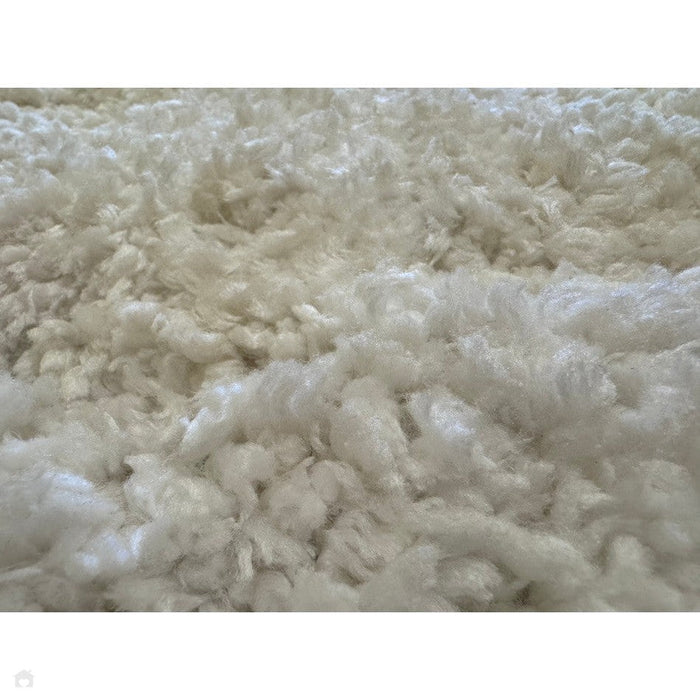 Barnaby Super Plush Heavyweight High-Density Luxury Hand-Woven Super Soft-Touch High-Pile Plain Polyester Shaggy Off White Rug