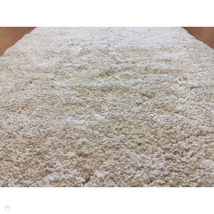 Barnaby Super Plush Heavyweight High-Density Luxury Hand-Woven Super Soft-Touch High-Pile Plain Polyester Shaggy Off White Rug