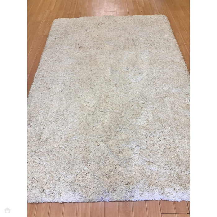 Barnaby Super Plush Heavyweight High-Density Luxury Hand-Woven Super Soft-Touch High-Pile Plain Polyester Shaggy Off White Rug