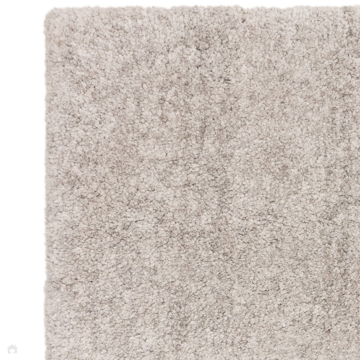 Barnaby Super Plush Heavyweight High-Density Luxury Hand-Woven Super Soft-Touch High-Pile Plain Polyester Shaggy Silver/Grey Rug