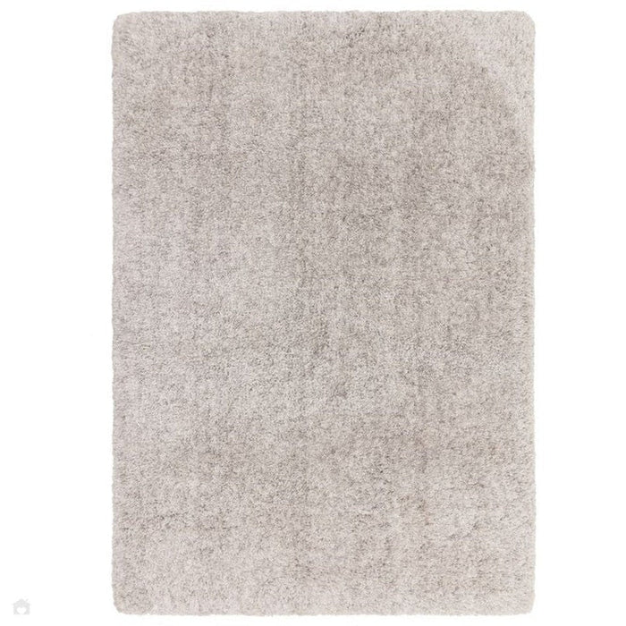 Barnaby Super Plush Heavyweight High-Density Luxury Hand-Woven Super Soft-Touch High-Pile Plain Polyester Shaggy Silver/Grey Rug