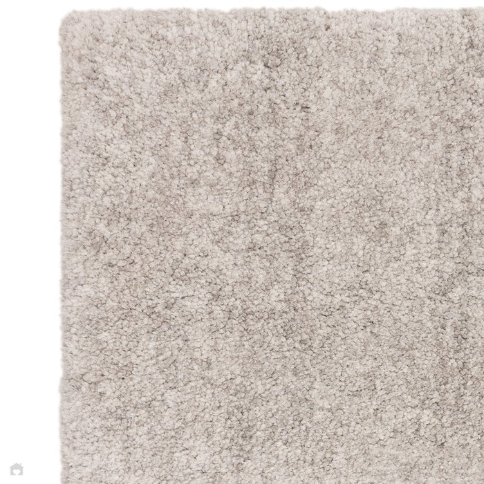 Barnaby Super Plush Heavyweight High-Density Luxury Hand-Woven Super Soft-Touch High-Pile Plain Polyester Shaggy Silver/Grey Rug