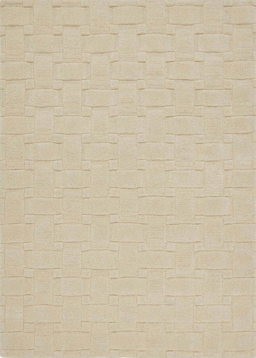 Basket Weave 3D New Ivory Rug