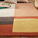 Bauhaus Graphic 2 Modern Abstract Hand-Woven Wool Orange/Tan/Brown/Cream/Yellow/Multicolour Rug