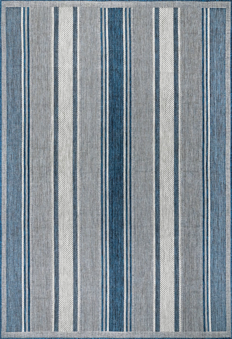 Bayadere Striped Area Rug for Indoor and Outdoor Use