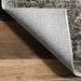 Bayberry Vintage Washable Area Rug in Green and Grey
