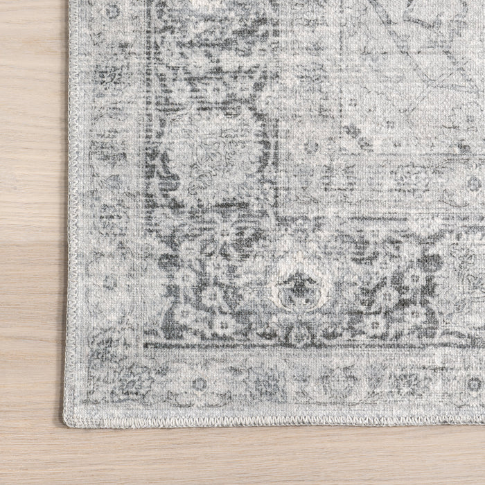 Bayberry Washable Area Rug 152 Cm Light Grey Design