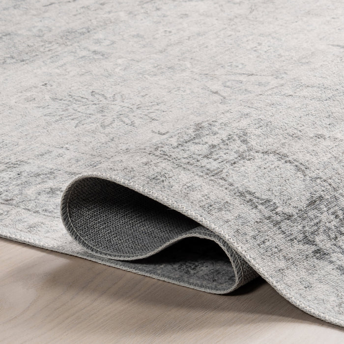 Bayberry Washable Area Rug 152 Cm Light Grey Design