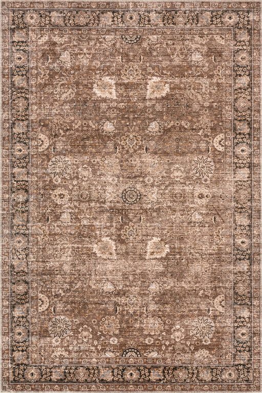 Bayberry Washable Area Rug Persian Design Brown 120x180 cm