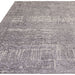 Beau Modern Abstract Distressed Shimmer Soft Textured Flatweave Carbon Rug