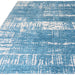 Beau Modern Abstract Distressed Shimmer Soft Textured Flatweave Denim Rug