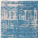 Beau Modern Abstract Distressed Shimmer Soft Textured Flatweave Denim Rug