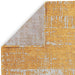 Beau Modern Abstract Distressed Shimmer Soft Textured Flatweave Gold Rug