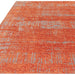 Beau Modern Abstract Distressed Shimmer Soft Textured Flatweave Marmalade Rug