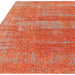 Beau Modern Abstract Distressed Shimmer Soft Textured Flatweave Marmalade Rug