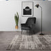 Beau Modern Abstract Distressed Shimmer Soft Textured Flatweave White/Black/Monochrome Rug