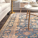 Beautiful Blue Floral Area Rug