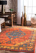 Beguiled Orange Medallion Area Rug 160x230 cm