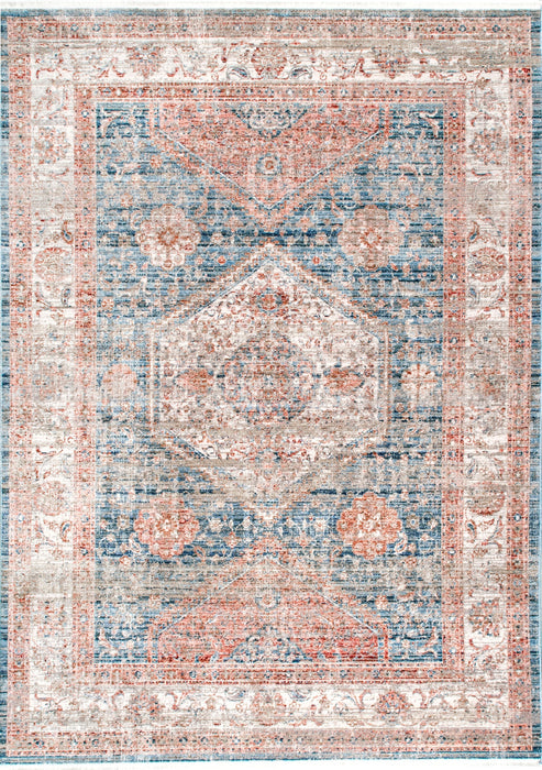 Beige Area Rug With Unique Pattern For Home Decor