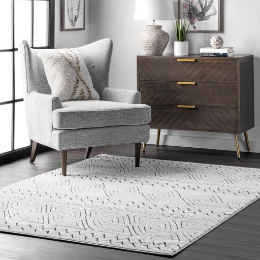 Beige Area Rug with Classic Pattern for Living Room