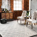 Beige Argyle Trellis Area Rug 120x180 cm