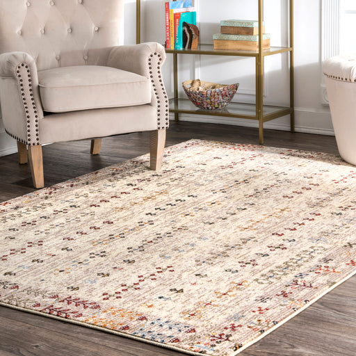 Beige Autumn Pattern Area Rug 50x80 cm