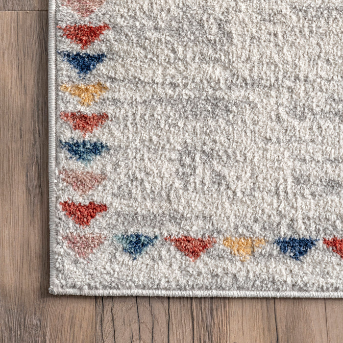 Beige Aztec Diamond Area Rug 160x230 cm