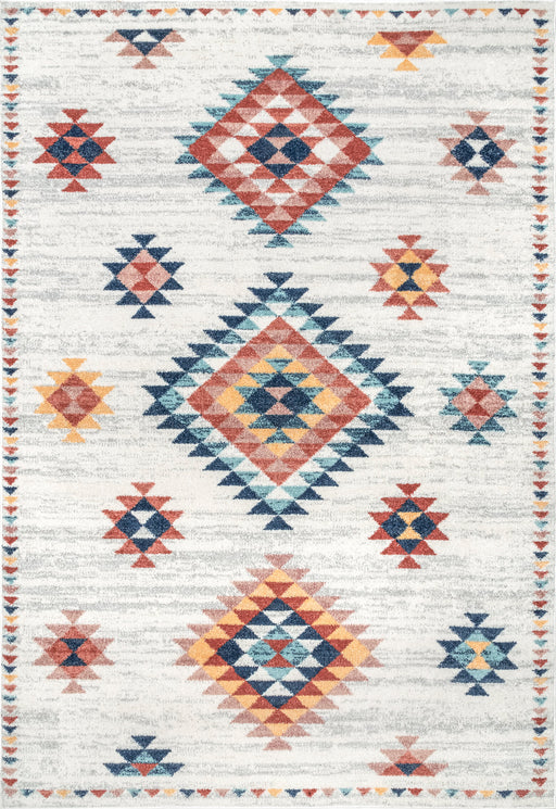 Beige Aztec Diamond Area Rug 160x230 cm