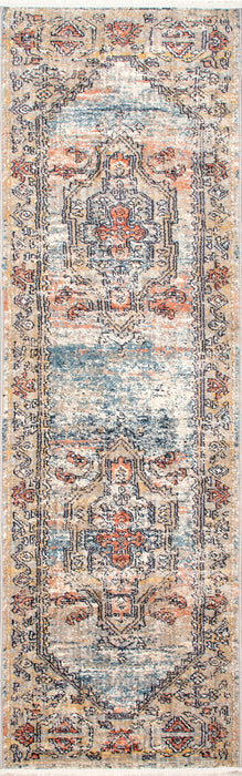 Beige Cardinal Cartouche Area Rug 140x200 cm