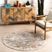 Beige Cardinal Cartouche Area Rug for Living Room