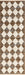 Beige Checkered Fringed Area Rug 120x180 cm