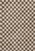 Beige Checkered Shag Area Rug 60x90 cm