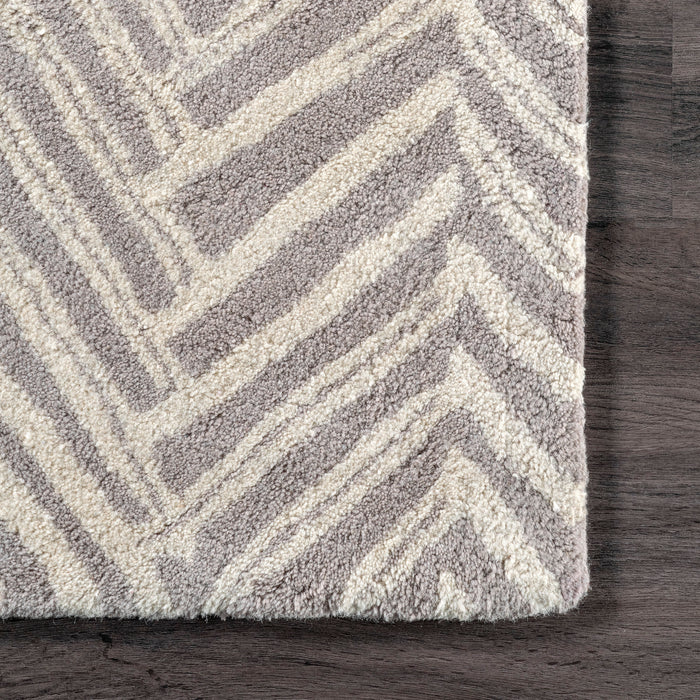 Beige Chevron Area Rug For Living Room And Bedroom