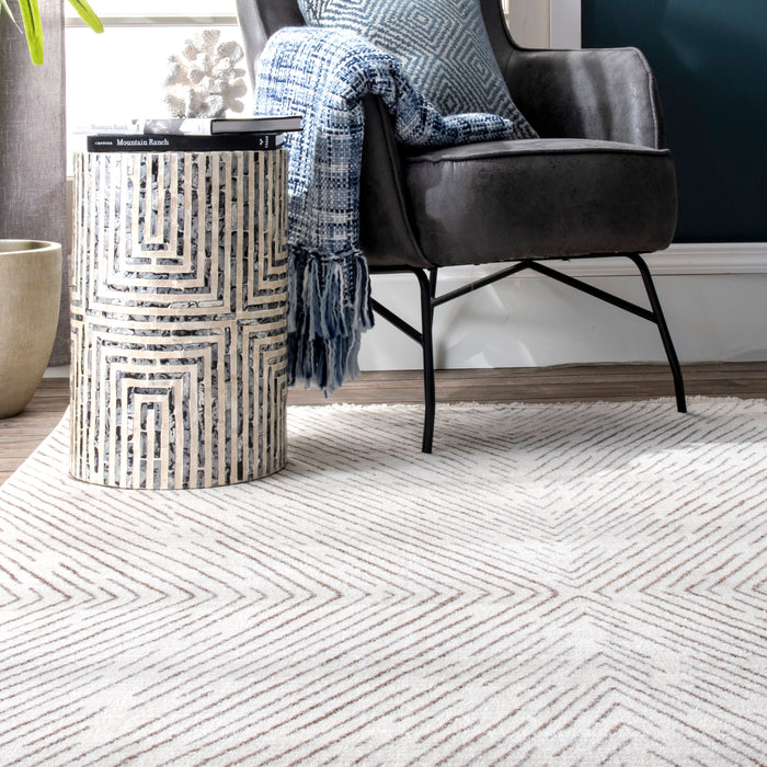 Beige Chevron Area Rug for Home Decoration