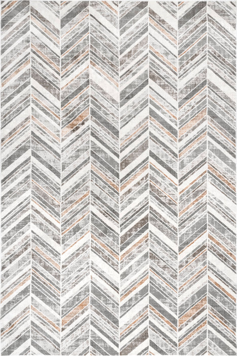 Beige Chevron Area Rug for Home Use