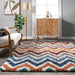 Beige Chevron Shag Area Rug 120x180 cm