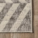 Beige Chevron Stripes Area Rug for Living Room