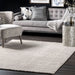 Beige Chevron Wool Area Rug for Living Room and Bedroom