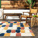 Beige Cobblestones Indoor Outdoor Area Rug 120x180 cm